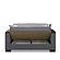Armada X Gray Fabric 313 Loveseat by Casamode