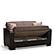 Armada X Brown Fabric/PU 314 Loveseat by Casamode