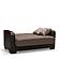 Armada X Brown Fabric/PU 314 Loveseat by Casamode
