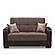 Armada X Brown Fabric/PU 314 Loveseat by Casamode