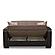 Armada X Brown Fabric/PU 314 Loveseat by Casamode