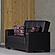 Armada X Black PU 315 Loveseat by Casamode