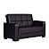 Armada X Black PU 315 Loveseat by Casamode