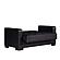 Armada X Black PU 315 Loveseat by Casamode