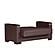 Armada X Brown PU 316 Loveseat by Casamode