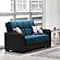 Armada X Emerald Blue/Black 317 Loveseat by Casamode