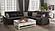 Armada X Sectional (S+L+W) 303 Black Microfiber by Casamode