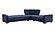Armada X Sectional (S+L+W) 304 Microfiber Blue by Casamode