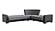 Armada X Gray/Black 305 Corner Sectional Sofa Sleeper by Casamode