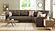 Armada X Brown Fabric/PU 314 Corner Sectional Sofa Sleeper by Casamode