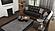 Armada X Black PU 315 Corner Sectional Sofa Sleeper by Casamode