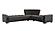 Armada X Dark Gray/Black 318 Corner Sectional Sofa Sleeper by Casamode