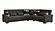 Armada X Dark Gray 319 Corner Sectional Sofa Sleeper by Casamode