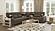 Armada X Dark Gray 319 Corner Sectional Sofa Sleeper by Casamode
