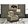Next-Gen DuraPella Performance Fabric Dual Power Recliner - Two-Tone Sand by Ashley Furniture