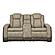 Next-Gen DuraPella Performance Fabric Dual Power Reclining Loveseat w/Console - Two-Tone Sand by Ashley Furniture