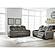 Next-Gen DuraPella Performance Fabric Dual Power Reclining Loveseat w/Console - Two-Tone Slate by Ashley Furniture