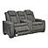 Next-Gen DuraPella Performance Fabric Dual Power Reclining Loveseat w/Console - Two-Tone Slate by Ashley Furniture