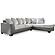 Clairette - Alloy 2 Piece Sectional Sofa w/RAF Chaise by Ashley Furniture