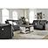 Barnsana Gravel Power Reclining Sofa by Ashley Furniture