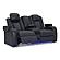 Fyne-Dyme Dual Power Reclining Loveseat w/Console - Sapphire by Ashley Furniture