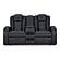 Fyne-Dyme Dual Power Reclining Loveseat w/Console - Sapphire by Ashley Furniture