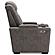 HyllMont Dual Power Recliner w/Power Adjustable Headrest - Gray by Ashley Furniture