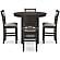 Langwest Brown Counter Height Dining Table & 4 Barstools by Ashley Furniture