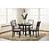 Langwest Brown Dining Table & 4 Upholstered Chairs by Ashley Furniture