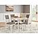 Erinberg Antique White Dining Table & 4 Dining Chairs by Ashley Furniture