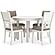 Erinberg Antique White Dining Table & 4 Dining Chairs by Ashley Furniture
