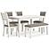 Erinberg Antique White Dining Table & Dining 4 Chairs , Bench Set by Ashley Furniture