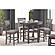 Wrenning Gray Counter Height Dining Table & 4 Barstools Set by Ashley Furniture