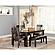 Haddigan - Dark Brown Large Upholstered Dining Room Bench by Ashley Furniture