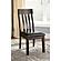 Haddigan - Dark Brown Rake Back Upholstered Dining Chair (Set of 2) by Ashley Furniture