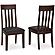 Haddigan - Dark Brown Rake Back Upholstered Dining Chair (Set of 2) by Ashley Furniture