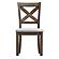 Moriville Dark Brown X Back Dining Upholstered Side Chair (Set of 2) by Ashley Furniture