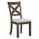 Moriville Dark Brown X Back Dining Upholstered Side Chair (Set of 2) by Ashley Furniture