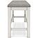 Robbinsdale Double Counter Upholstered Bench - Antique White by Ashley Furniture