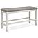 Robbinsdale Double Counter Upholstered Bench - Antique White by Ashley Furniture