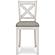 Robbinsdale Upholstered Counter Height Barstool (Set of 2) - Antique White by Ashley Furniture