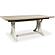 Shaybrock Antique White/Brown Rectangular Dining Extension Table w/Trestle Base by Ashley Furniture