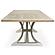 Shaybrock Antique White/Brown Rectangular Dining Extension Table w/Trestle Base by Ashley Furniture