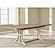 Shaybrock Antique White/Brown Rectangular Dining Extension Table w/Trestle Base by Ashley Furniture