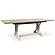 Shaybrock Antique White/Brown Rectangular Dining Extension Table w/Trestle Base by Ashley Furniture