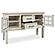 Shaybrock Antique White/ Brown Dining Server by Ashley Furniture