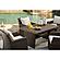 Easy Isle Outdoor Multi-use Table w/Aluminum Top - Dark Brown/Beige by Ashley Furniture