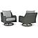 Elite Park Outdoor Swivel Lounge Chair w/Cushion - Gray by Ashley Furniture