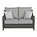 Elite Park Outdoor Loveseat w/Cushion - Grey by Ashley Furniture