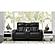 Boyington Dual Power Leather Reclining Loveseat w/Console - Black by Ashley Furniture